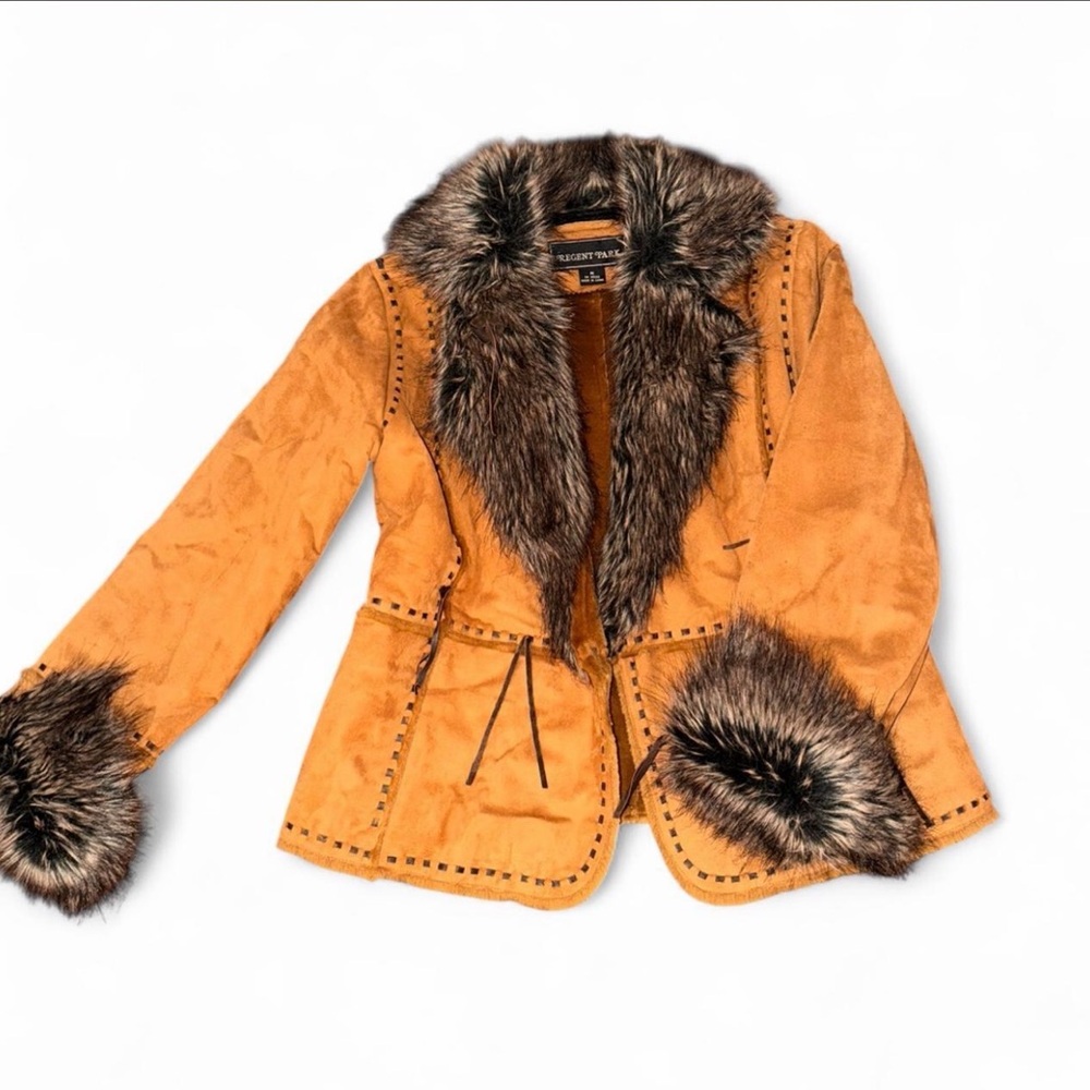 Regent park Y2K faux fur jacket.